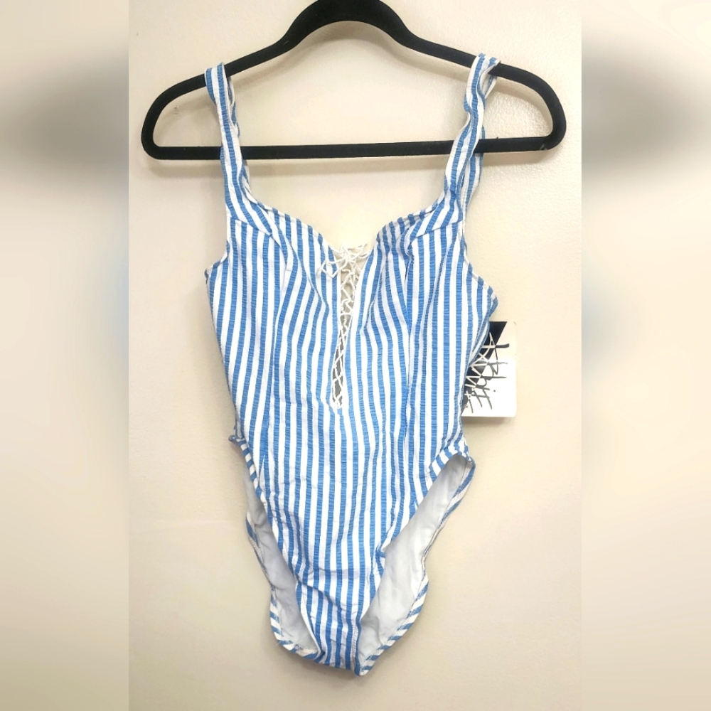 NWT Vintage Frederick's of Hollywood swimsuit sz 11/12
